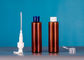 160Ml Empty Plastic Bottles With Flip Top Cap, Amber Containers, Refillable Cosmetic Bottles for Toner, Lotion, Cream Sk